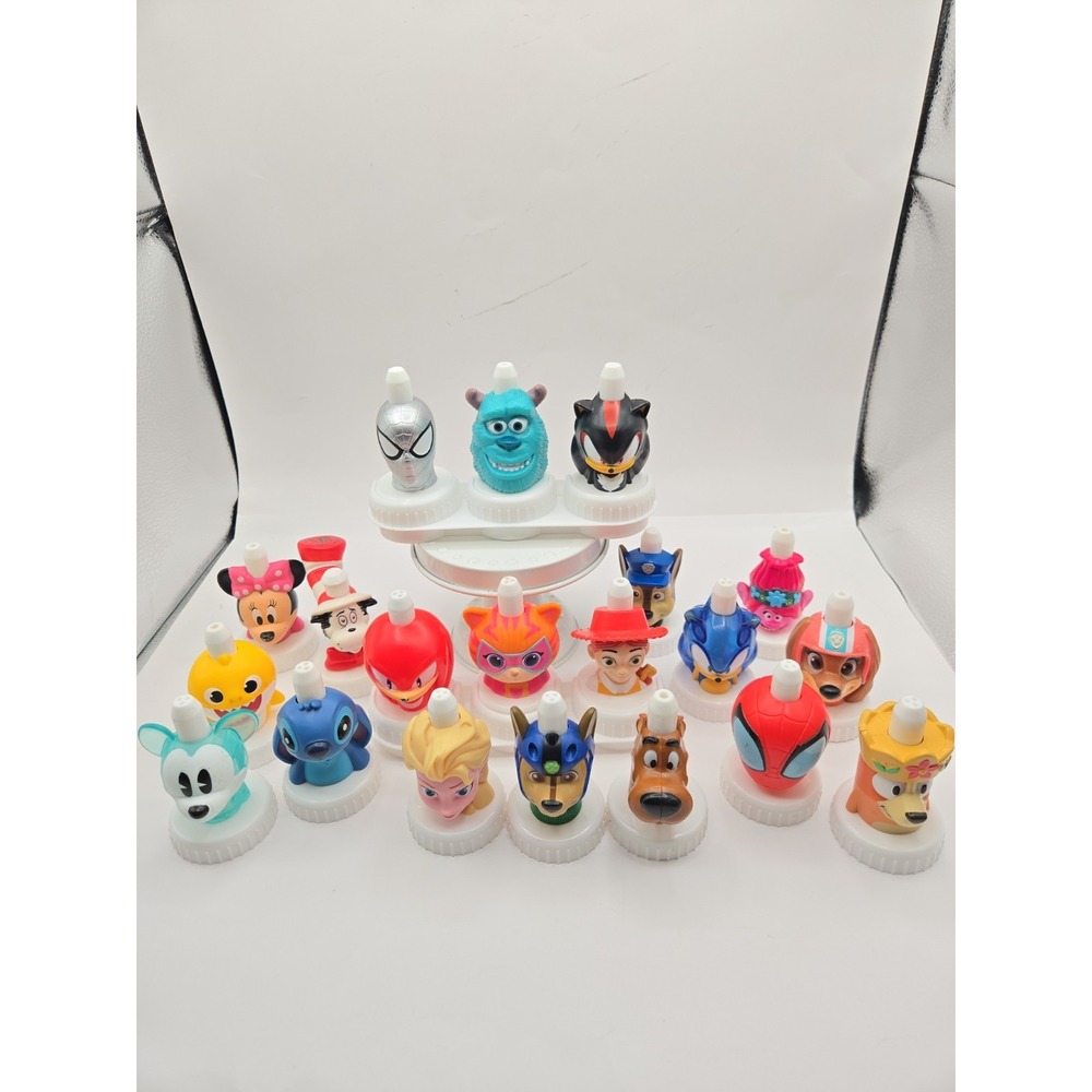 Good 2 Grow Lot of 20 Collectible Juice Bottle Toppers-Bluey Paw Patrol DISNEY